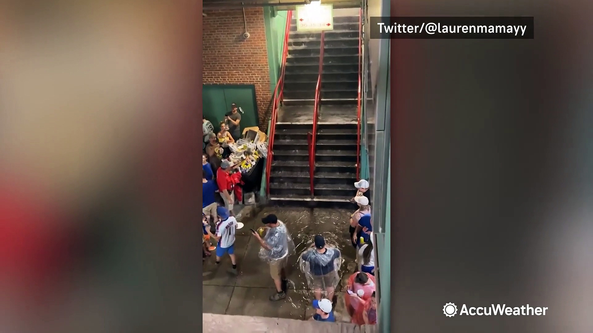 Boston Red Sox game suspended after flooding hits Fenway Park