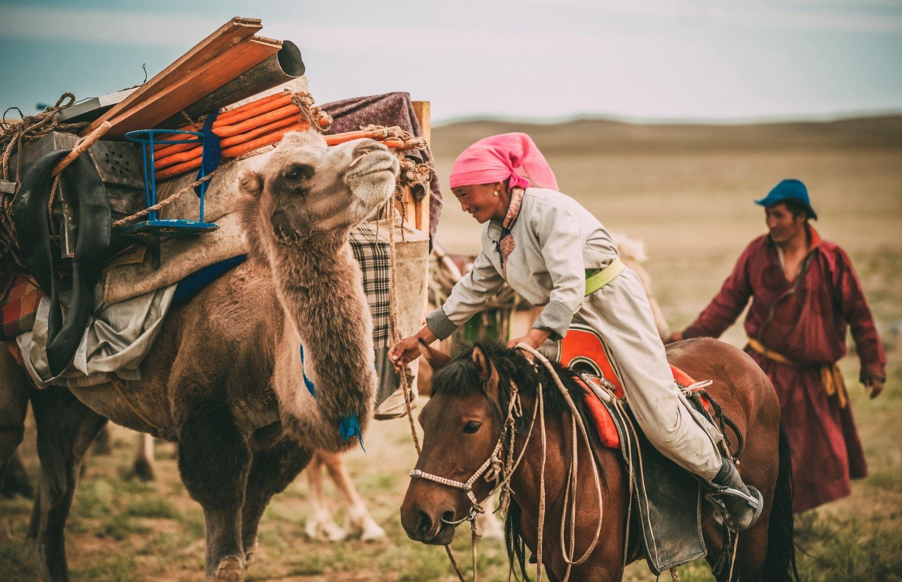 <p>The nomads here typically own 1,000 animals, such as camels, sheep and goats. But sadly, this way of life is under threat. According to <em>The Guardian</em>, around 20% of the country’s people have moved to the capital of Ulaanbaatar in the last three decades, doubling the city’s population. With climate change affecting crops and causing biting winters, nomads are finding it increasingly difficult to raise animals, forcing them to the city in search of an alternative way of life.</p>