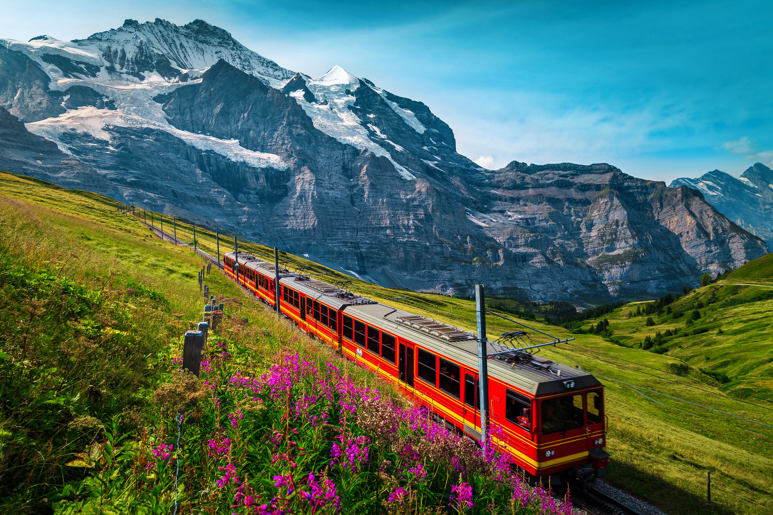 <p>This isn’t a standard commuter rail between two domestic cities; it’s an experience. The two-hour ride will take passengers through the lovely Swiss countryside. Before departing, you’ll see alpine blue lakes, cascading waterfalls, and quaint mountain villages.</p><p>You may also like: <a href='https://www.yardbarker.com/lifestyle/articles/our_20_favorite_road_trip_snacks/s1__35553395'>Our 20 favorite road trip snacks</a></p>
