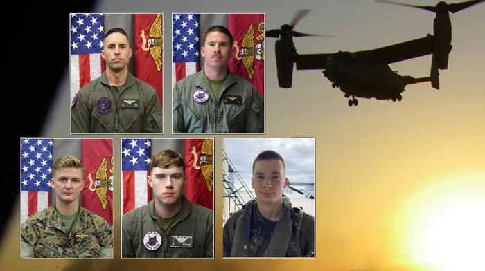 marine corps families say osprey is 'unsafe and unairworthy' in lawsuit over deadly 2022 crash