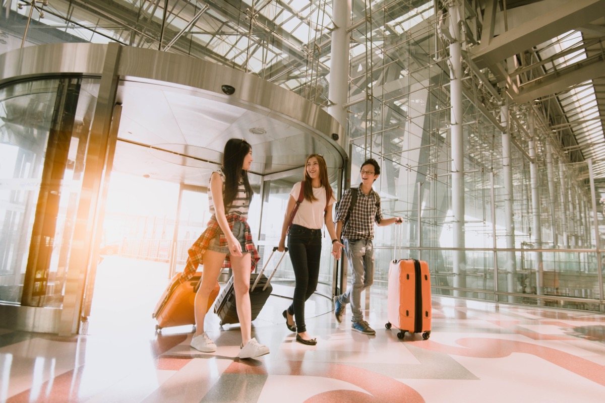 <p>Three young asian traveler friends entering airport with happy face</p><p>Lugging heavy bags around the airport can be stressful and physically strenuous, which is no way to start a relaxing vacation. Thankfully, there are ways to check your bags upon entry, so you can breeze through the rest of the airport and kick off your journey on the right foot.</p><p>However, when you hand off your luggage—especially if you check your gear curbside—it's important to remember to tip your porter or skycap.</p><p>"Helping you through check-in and making sure your bags make it to the correct destination are no small feats," says Hirst. "Tipping them for their service and professionalism rewards them for helping you."<p><strong>RELATED: <a rel="noopener noreferrer external nofollow" href="https://bestlifeonline.com/news-airport-security-secrets-tsa/">8 Airport Security Secrets TSA Doesn't Want You to Know</a>.</strong></p></p>