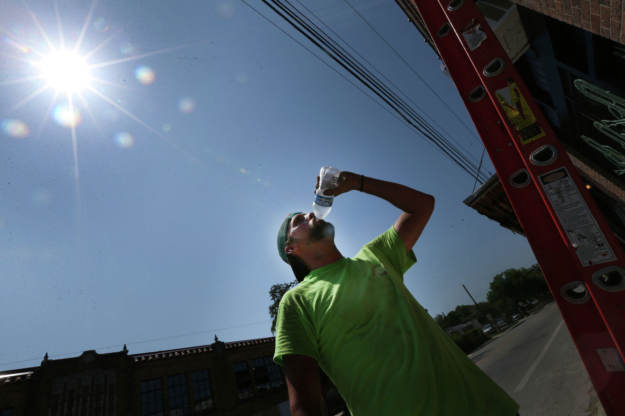 San Antonio's 100degree heat streak ends as Sunday's high falls to a