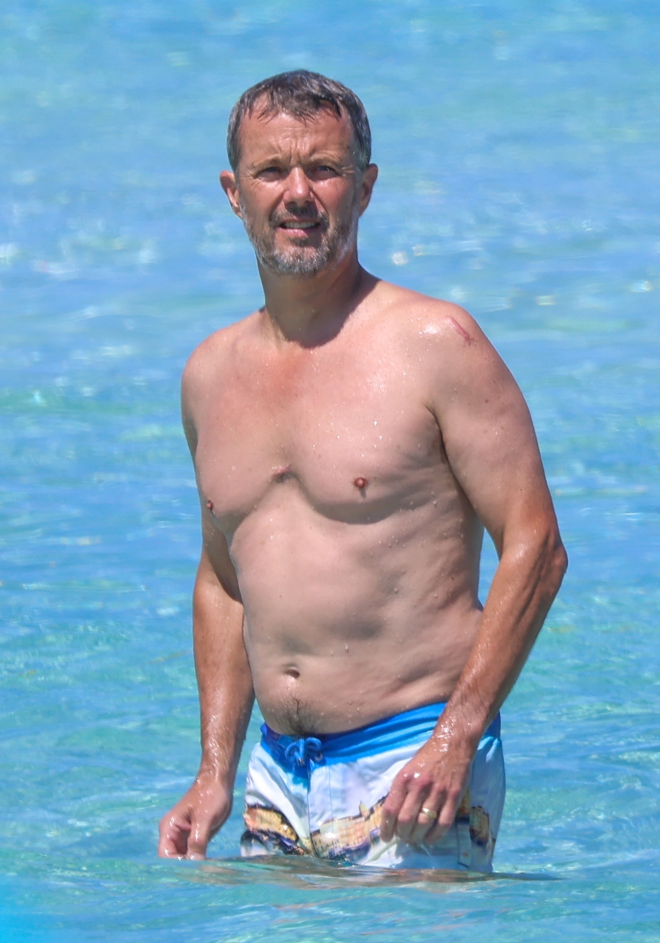 <p>Crown Prince Frederik of Denmark -- the European nation's next king -- went for a dip while on holiday with his family in Ibiza, Spain, on July 4.</p>