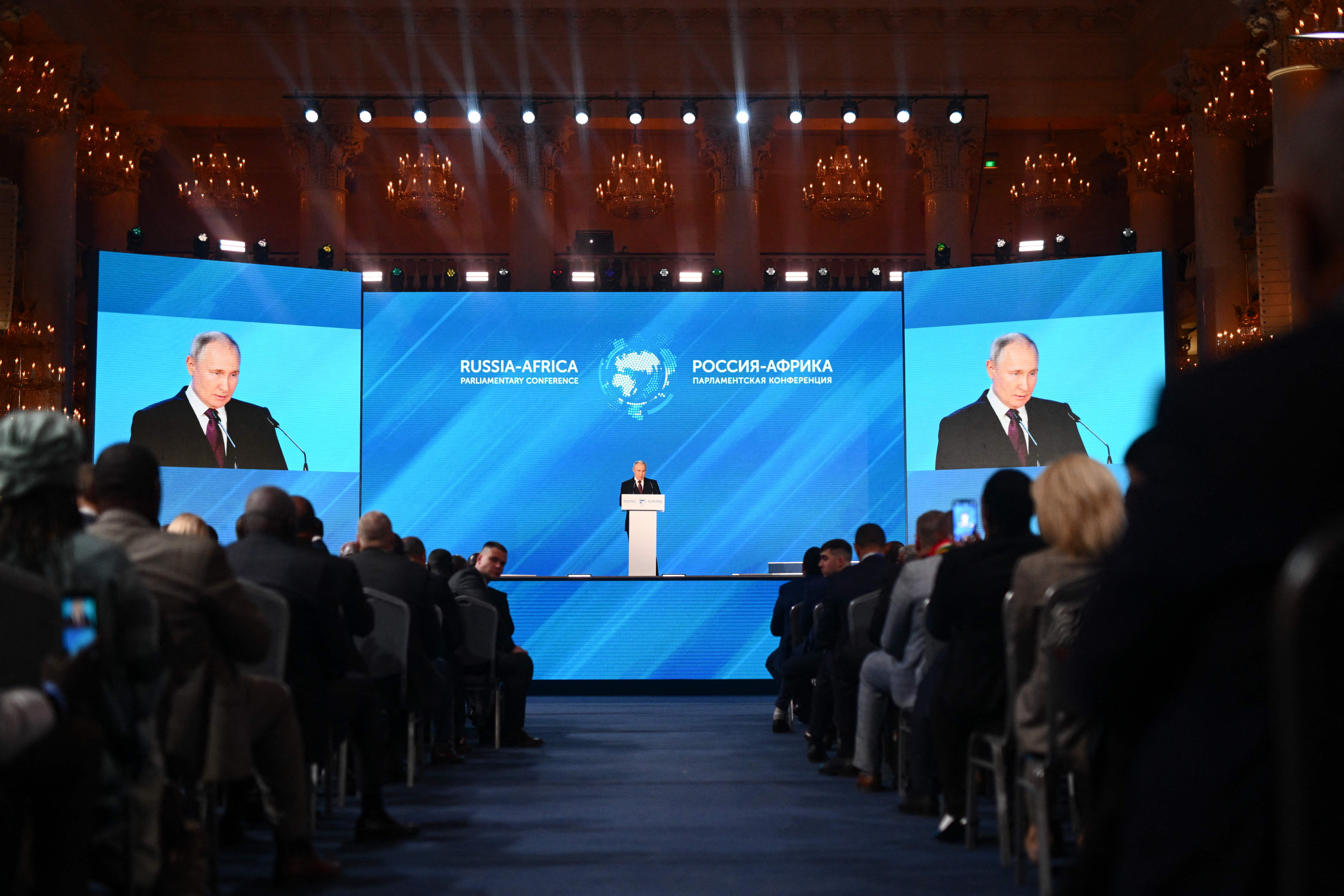 Саммит БРИКС 2023. Putin’s Speech Africa Summit.