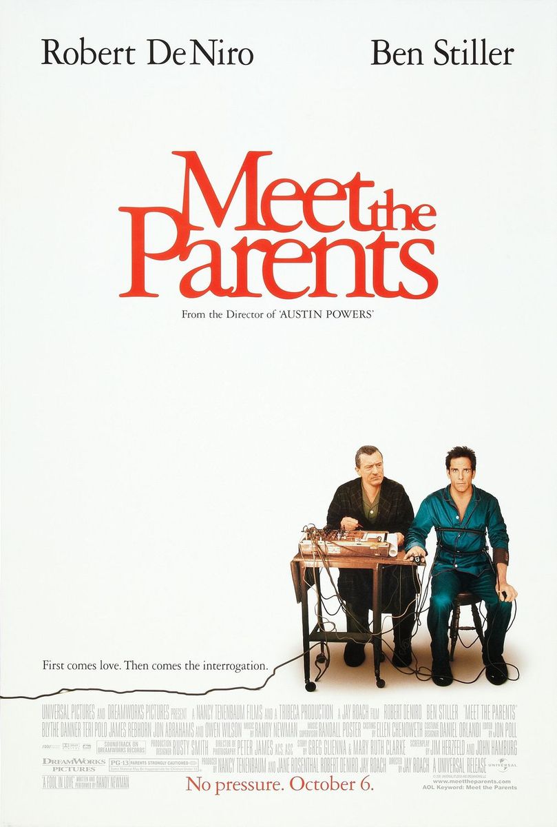 <p>The pressure of meeting your girlfriend's parents is a tale as old as time which why <em>Meet the Parents</em> is still as funny as ever more than 20 years after its release. This People's Choice Award winner spotlights the anxiety faced by Ben Stiller's character as his girlfriend's dad, played by Robert DeNiro, puts him through the ringer in an attempt to scare Stiller away from proposing. You'll be laughing with joy that you're not in his position. </p>