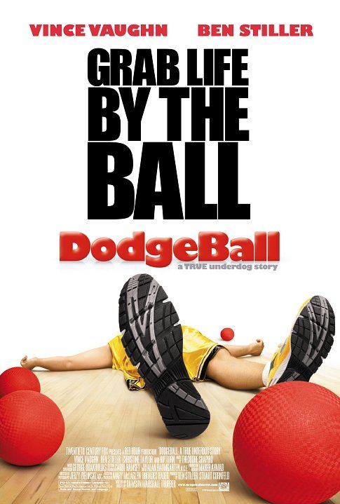 <p>Telling the tale of competing gym owners, played by Vince Vaughn and Ben Stiller, the ridiculous plot follows what happens when they go head-to-head in a dodgeball contest that comes with a lucrative cash prize. With more than just money on the line, the dodge ball contest also comes with the chance for big name Globo-Gym to put underdog Average Joe's Gym out of business once and for all. With no shortage of raunchy ball jokes, this underdog story is comedy gold with a side of sports. </p>