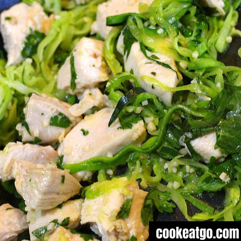 Cilantro Lime Chicken Zoodles Recipe!