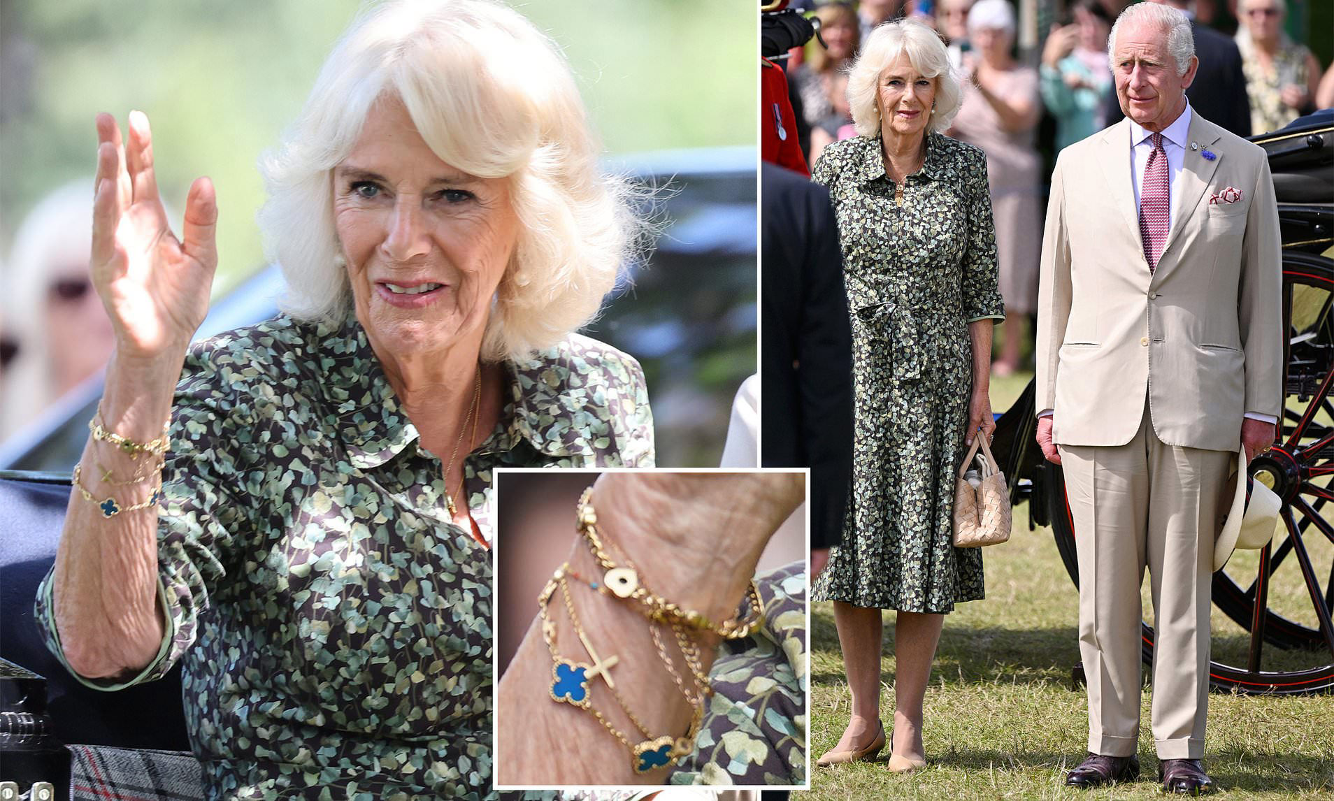 Queen Camilla wears £4,500 Van Cleef & Arpels bracelet at Flower Show
