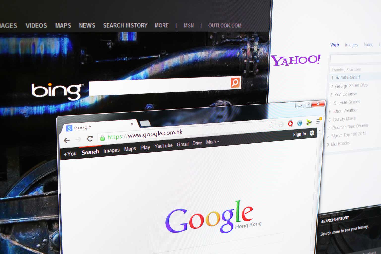 Microsoft bing ai creator. Фото - Microsoft, Google, yahoo, Oracle, youtube. В одном фото..