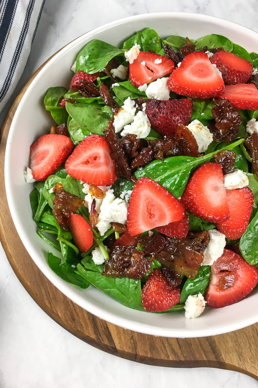 Wilted Spinach Salad With Hot Bacon Dressing