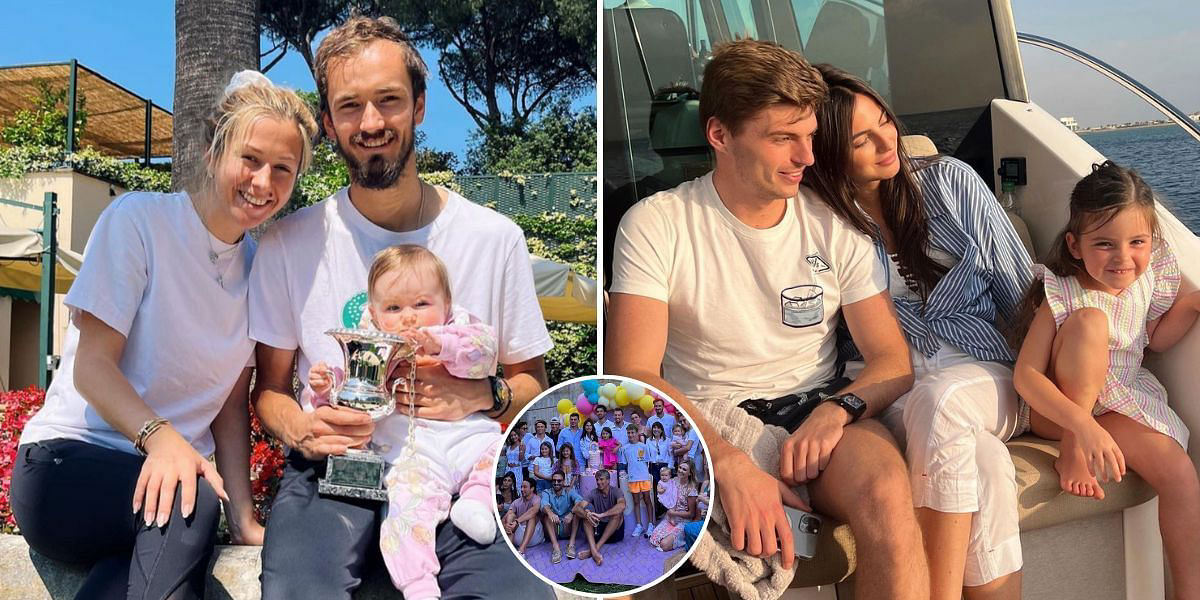 Daniil Medvedev and family attend Max Verstappen's stepdaughter ...