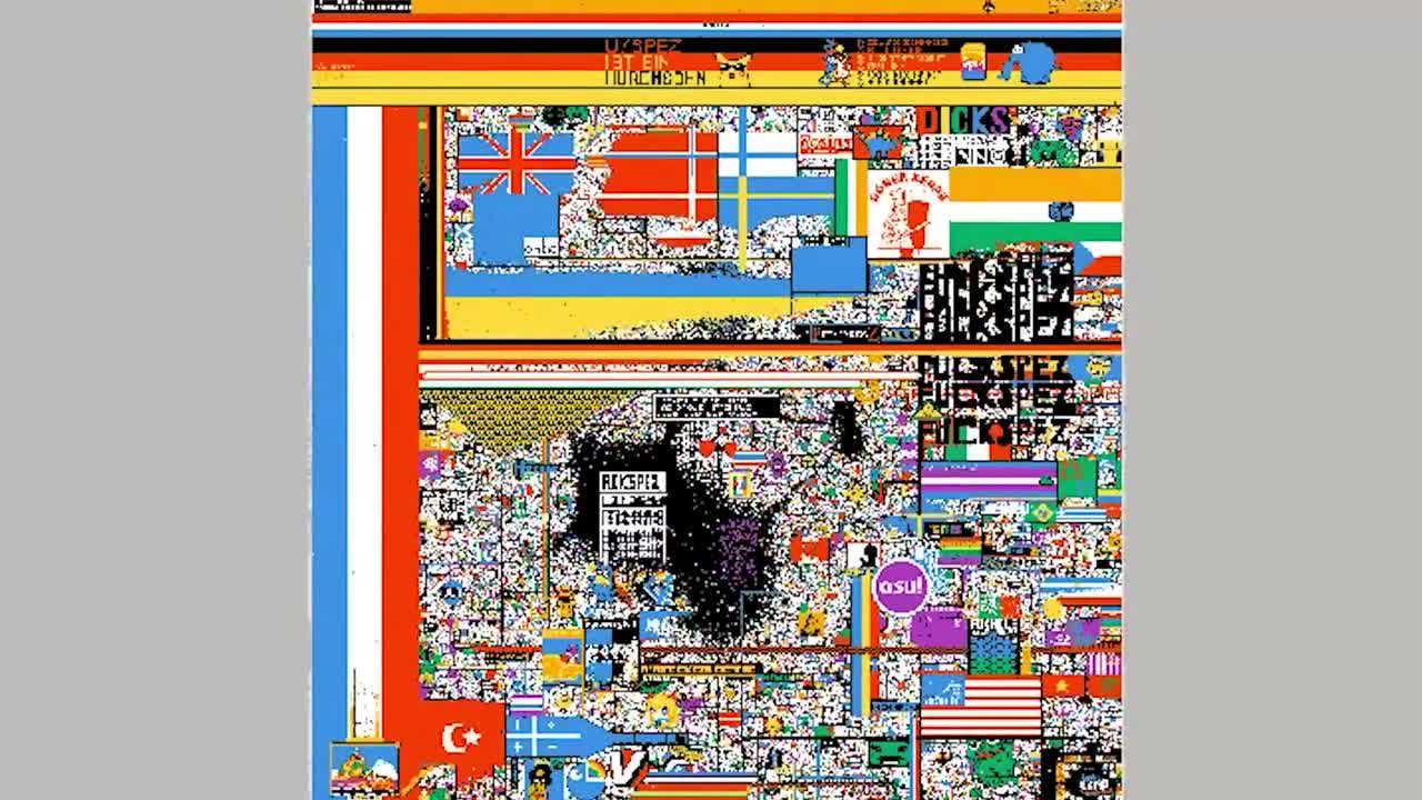 Watch the stunning full r/place timelapse pixel war 2023
