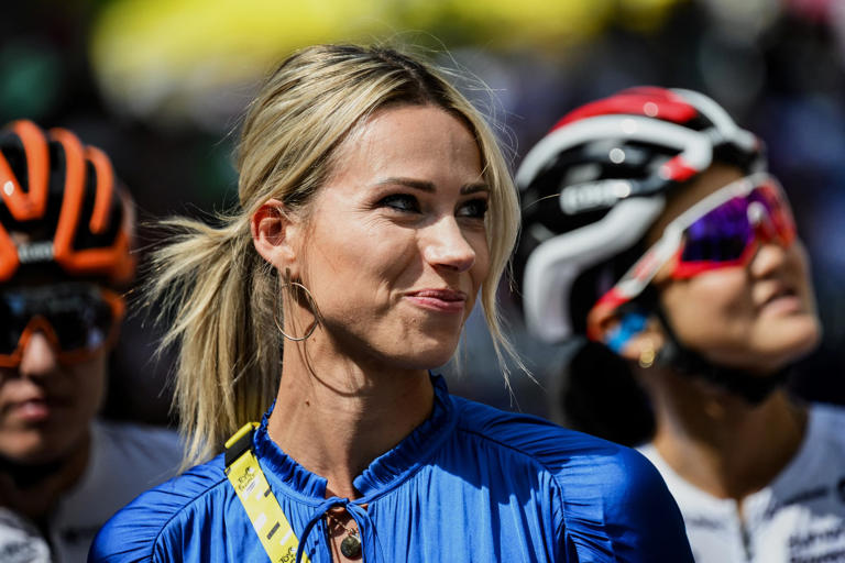 Marion Rousse sur le Tour de France femmes le 23 juillet 2023