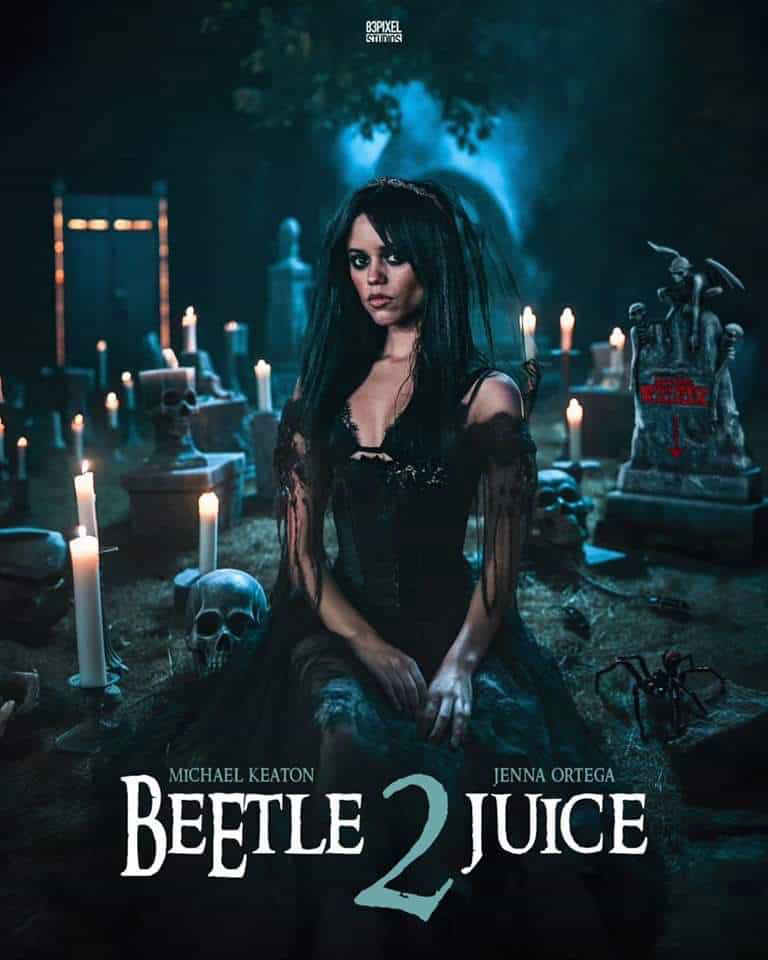 Jenna Ortega Is Stopping Hearts In A Sexy Beetlejuice 2 Poster