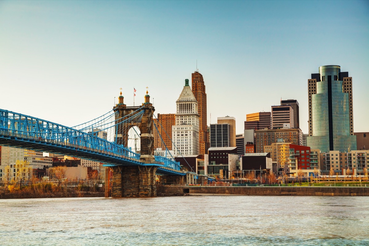 <p>While it may be trendy now, some cities were practically baptized in beer from their earliest days. And while the city undergoes a rebirth of its own, Cincinnati has revitalized one of its local claims to fame in a big way lately.</p><p>"With over 80 different craft breweries and the largest Oktoberfest outside of Munich, Cincinnati needs to be on your beer bucket list! It has a rich German heritage, so it's no surprise that beer flows through the city," <strong>Emily Hines</strong>, a professional <a rel="noopener noreferrer external nofollow" href="https://emsontheroad.com/">travel and beer writer</a>, tells <em>Best Life</em>.</p><p>"There, you can sample big-name breweries like Rhinegeist and hang in their massive kid-friendly brewery complete with indoor cornhole and a rooftop bar in the very cool Over the Rhine neighborhood. There's also the Taft Ale House with excellent pub food housed in a historic church, or you can enjoy a sunset beer on the rooftop at Braxton Brewing across the river in Covington, Kentucky, with a view of the Ohio River and Cincinnati skyline."</p><p>You might also want to sync your calendar to catch one of the local events. "There's a beer fest for every season in Cincy, with Oktoberfest Zinzinnati as a highlight of the year. If you love comedy and craft beer, Cincy's Brew Ha-Ha combines the two with over 40 beers and 25 comedians. While in town, catch a Cincinnati Reds game and celebrate a win with a beer on the river at the Moerlein Lager House or dive deep into the city's beer history with a brewing heritage trail tour with a visit to a 19th-century lagering cellar."</p>