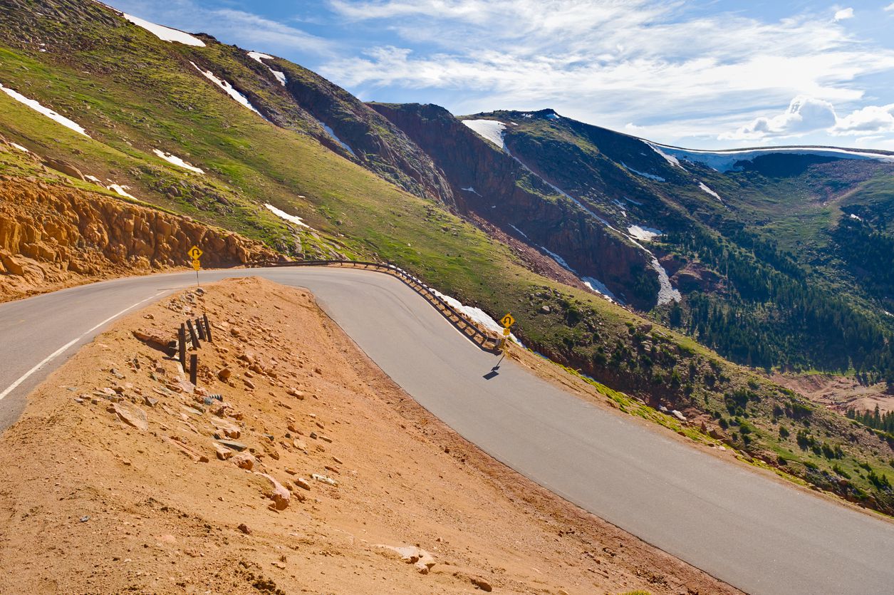 <p>Perhaps the most famous of Colorado's seemingly endless assortment of A-plus road trip options, this iconic 19-mile toll road takes you to the top of Pikes Peak at 14,115 feet — making it one of the few "fourteeners" (mountains over 14,000 feet) that travelers can summit by car. Stop along the way to hike, fish, and observe wildlife such as bighorn sheep along the two- to three-hour drive near Colorado Springs.</p>