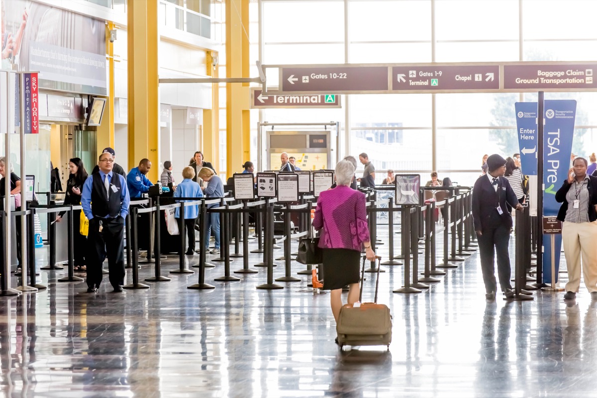 <p>There's a standard set of rules when it comes to <a rel="noopener noreferrer external nofollow" href="https://bestlifeonline.com/tsa-alert-summer-travel-baggage-news/">airport security</a>. For those of us who travel often, Transportation Security Administration (TSA) requirements are second nature, and we're able to pass through a checkpoint with ease. But aside from the <a rel="noopener noreferrer external nofollow" href="https://bestlifeonline.com/tsa-reminder-firearms-airport-security-news/">common sense no-no's</a>, there are also a few unspoken rules at airports. Now, TSA officers are sharing six things they never do when flying, both at checkpoints and while making their way to the gate. Read on for their advice on making your next trip that much smoother.</p><p><p><strong>RELATED: <a rel="noopener noreferrer external nofollow" href="https://bestlifeonline.com/items-tsa-flag-you-for-news/">7 Surprising Items TSA May Flag You for at Airport Security</a>.</strong></p></p>