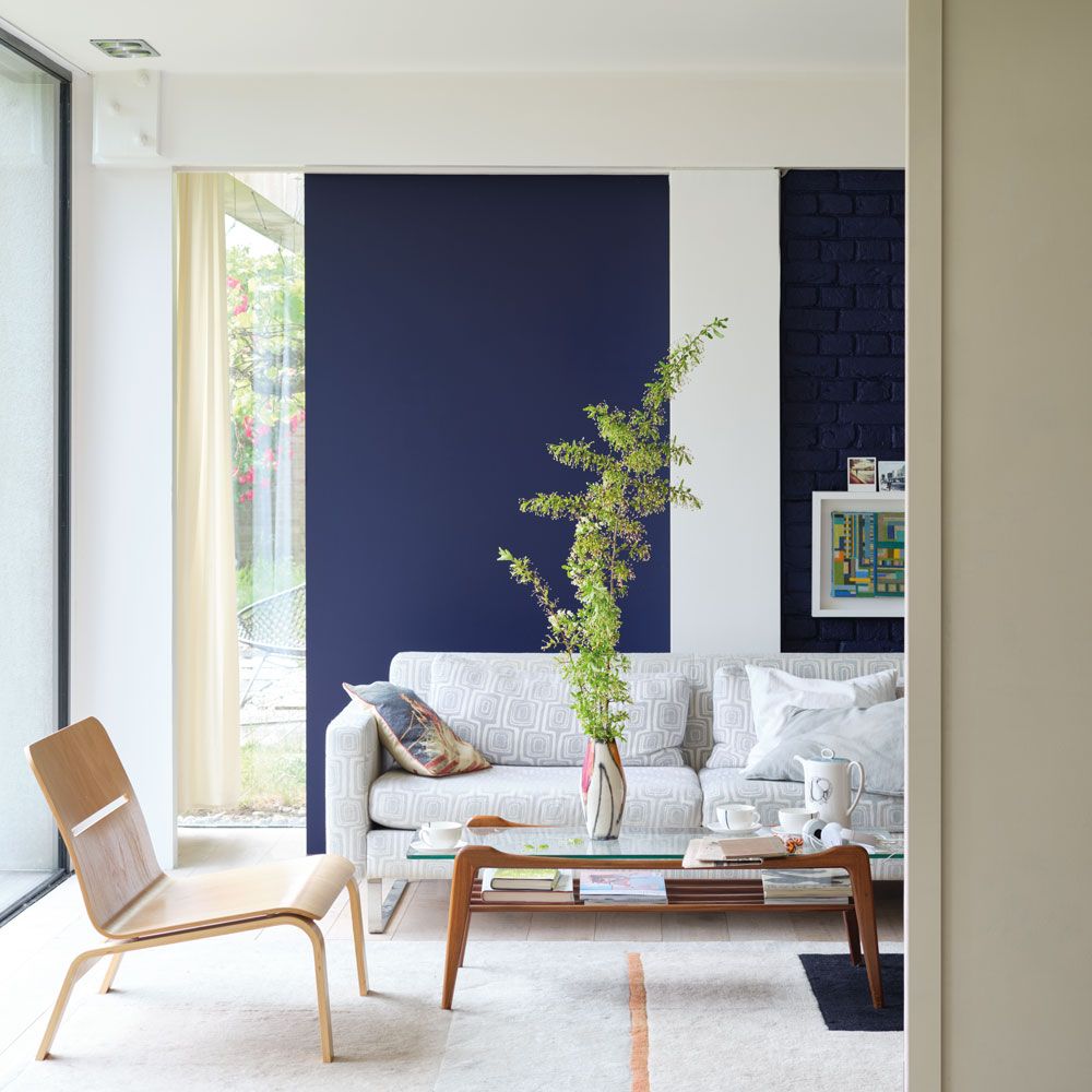 <p>                     Balance the feel of a rich blue with a splash of neutral white. ‘You can turn up the temperature by using a darker tone of blue and punctuate the space with energy’, says Natasha Petitt, Colour Designer at Craig & Rose.                   </p>