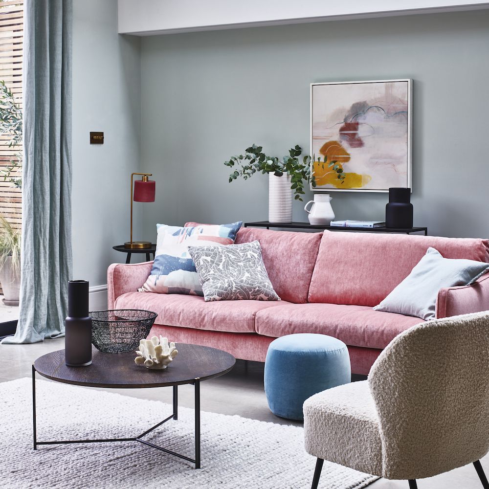 <p>                     This season’s delicate shades of blush pink and pale aqua bring freshness to any room, while low-level furniture and soft linen drapes keep the look light. With a palette that is all about combining pale colours (with little or no pattern) try mixing textures to prevent the scheme becoming flat.                   </p>                                      <p>                     Don't be afraid to combine velvets, linens, and boucle fabrics on soft furnishings around the room. Create a seamless backdrop by matching curtains to the wall colour too.                   </p>