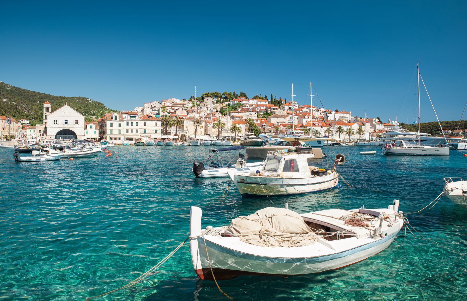 <a href="https://croatia.hr/en-gb/islands/hvar" rel="noreferrer noopener">Hvar’s</a> lively nightlife tends to attract festive travellers to one of Croatia’s most popular islands. Its breathtaking scenery and watersport-friendly seafront are also major draws. Easily accessed by ferry from Split, the island is home to numerous luxury hotels popular with celebrities as well as some of the best seafood restaurants in the country.