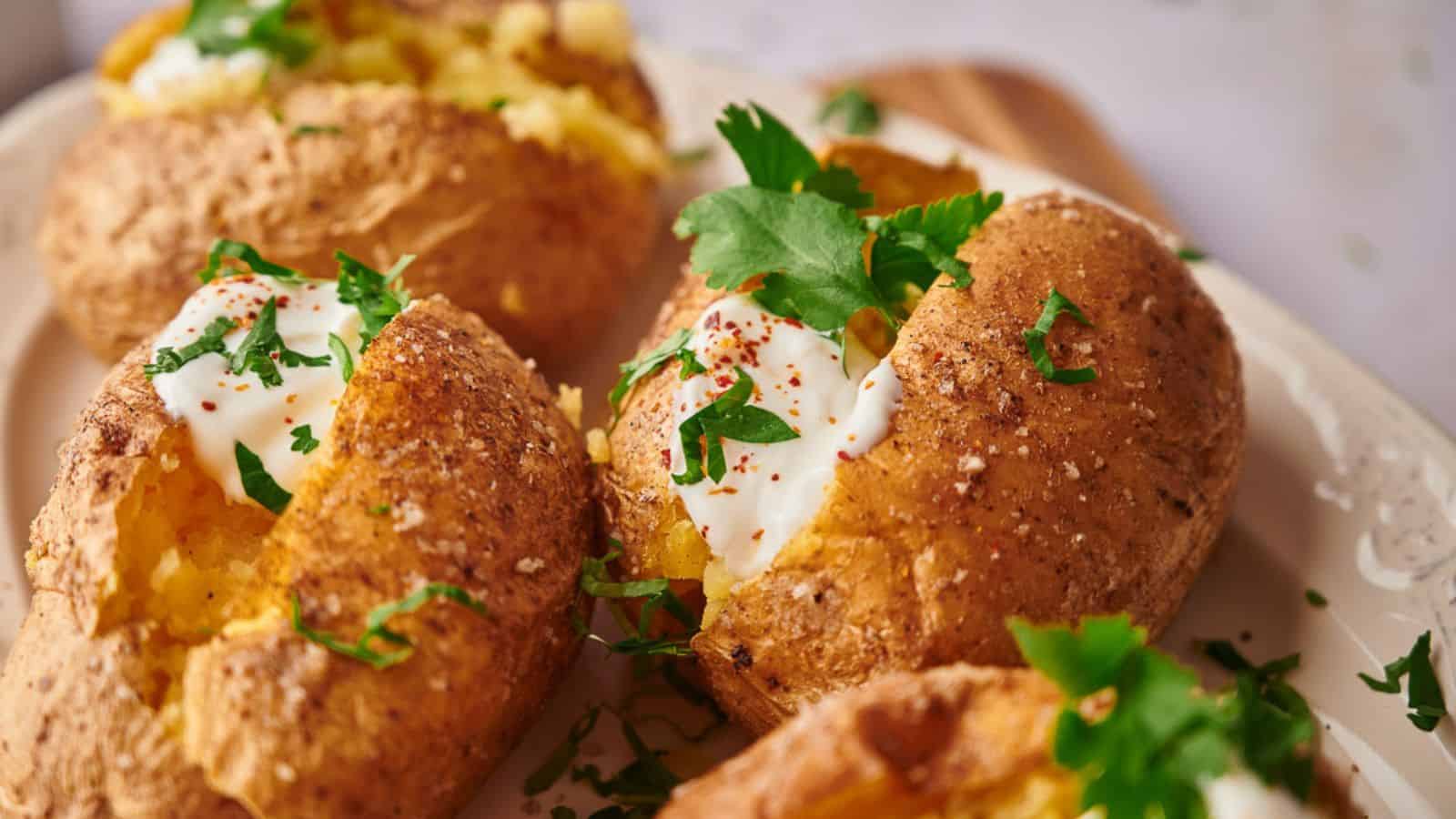 <p>Sometimes, simplicity is key, and Baked Potato is a prime example. Easy to prepare and satisfying, it’s a timeless classic.<br><strong>Get the Recipe: </strong><a href="https://www.splashoftaste.com/baked-potato/?utm_source=msn&utm_medium=page&utm_campaign=msn">Baked Potato</a></p>