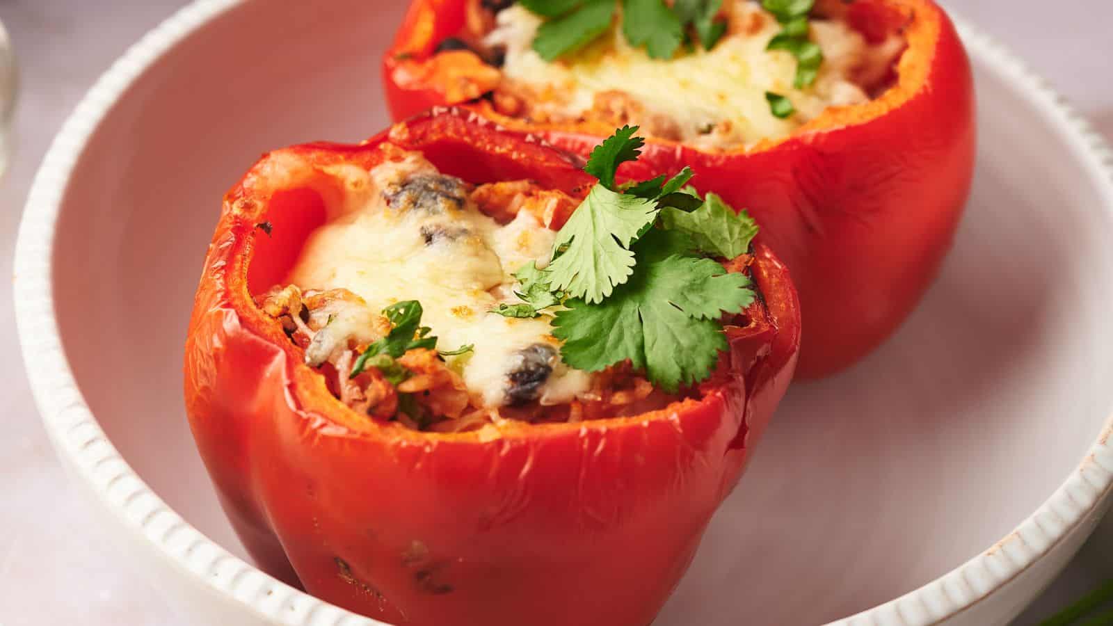 <p>Stuffed Peppers are an easy and nutritious option for dinner. With endless filling options, they can be tailored to your taste preferences without much fuss.<br><strong>Get the Recipe: </strong><a href="https://www.splashoftaste.com/vegetarian-stuffed-peppers/?utm_source=msn&utm_medium=page&utm_campaign=msn">Stuffed Peppers</a></p>