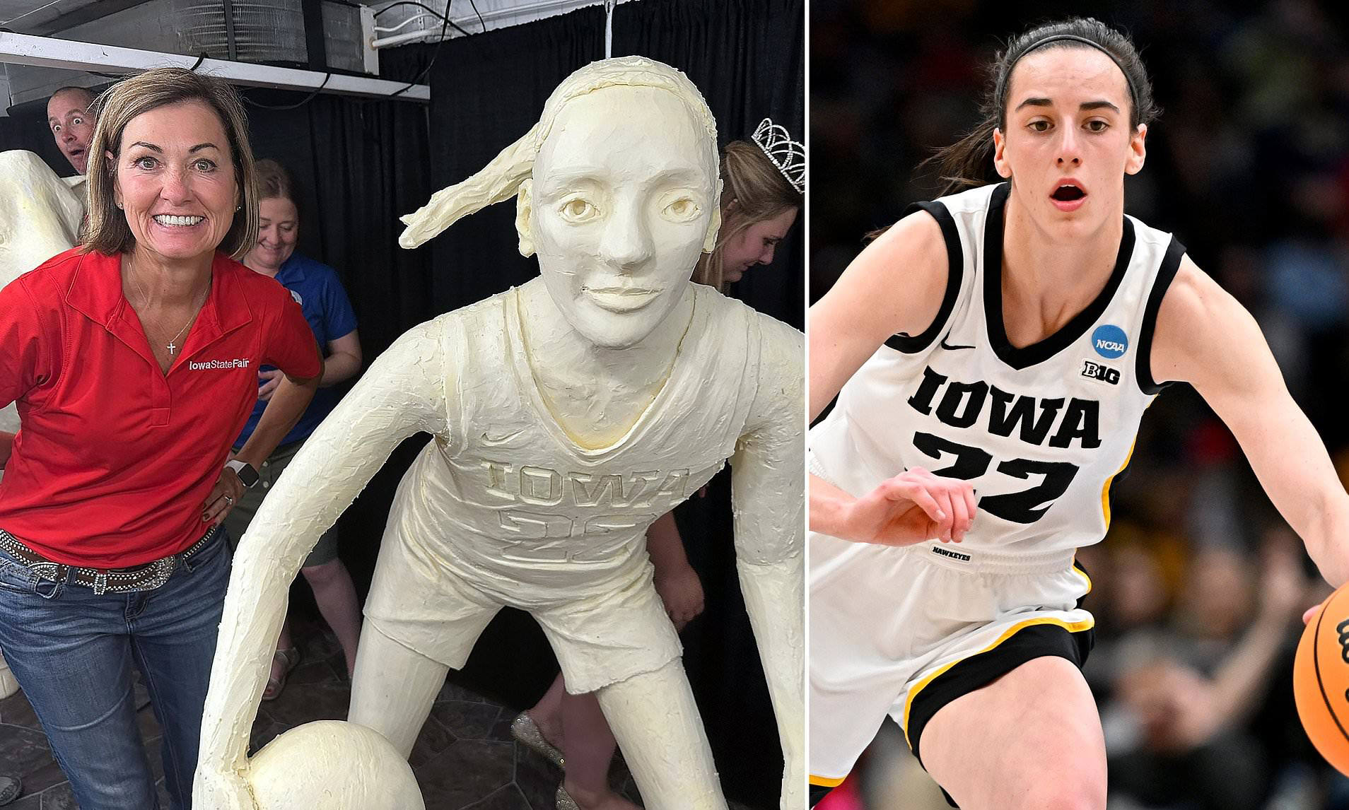 Iowa State Fair unveils bizarre Caitlin Clark butter sculpture