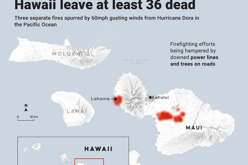 Maui And Lahaina Hawaii Fire Maps Show Terrible Extent Of Deadly