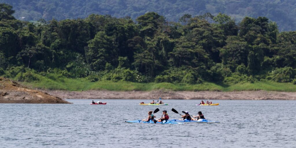 <p>A short drive from La Fortuna provides access to the Peñas Blancas River. This is an ideal way to spot wildlife along the river.  And in this case, you’ll be <em>on</em> the river.</p><p>There are different ways of floating down the river. Families may enjoy a river safari on a raft, but other visitors will love sitting atop the water as you leisurely paddle in a kayak. </p><p>The kayak adventure down the river will present plenty of wildlife spotting. Enjoy the monkeys that swing on the branches right about you, birds unique to Costa Rica, exotic lizards, and even crocodiles. Having a guide will make finding the best spots for seeing animals in the river’s habitat easy.</p>