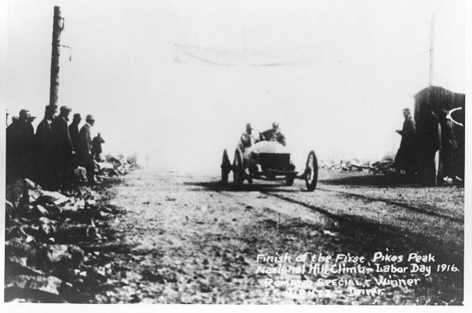 <p>The inaugural Pikes Peak event was held in August 1916 and must have been a drastically different affair to today’s International Hill Climb. The winner of that first-ever climb was 22-year-old Rea Lentz behind the wheel of the Romano Demon Special.</p><p>This unique race car was the smallest to enter in that year’s event. Lentz was also the youngest driver, but secured victory with a time of 20 minutes and 55.6 seconds. Strangely, he was never heard from again following his appearance at Pikes Peak. The event would not be held again until 1920 due to the First World War.</p>