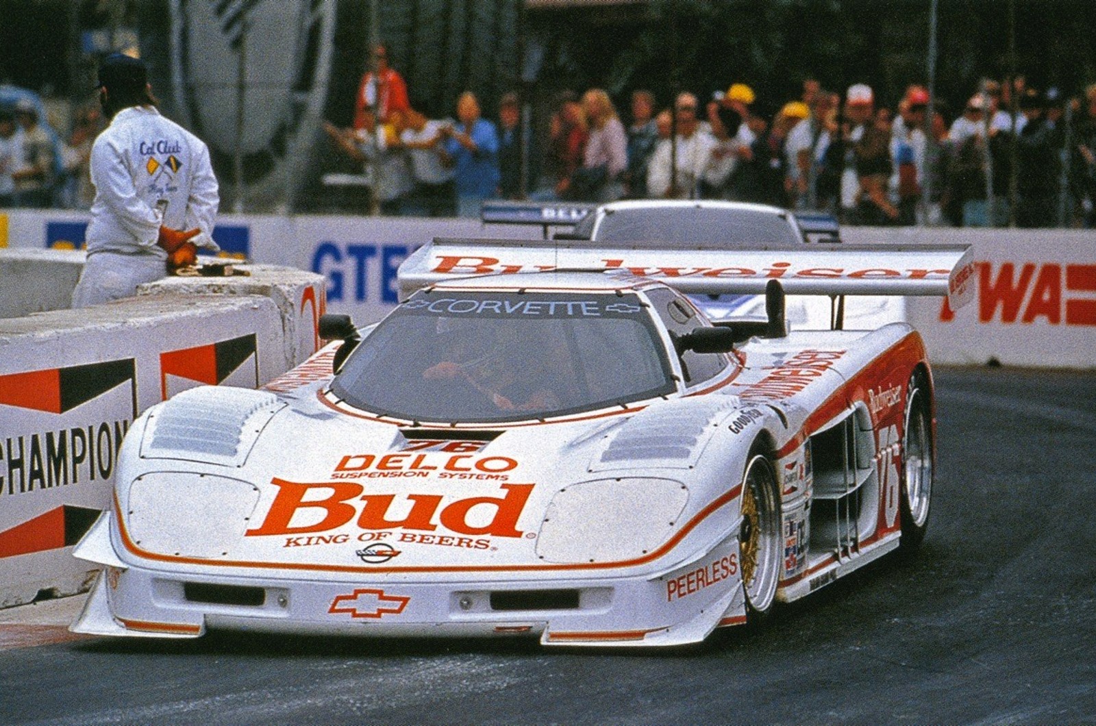 <p>The Chevrolet Corvette GTP, which stands for “Grand Touring Prototype,” was Chevrolet’s official factory team entry in the IMSA Camel GT from 1984 to 1989. The advanced design of the Corvette GTP featured a massive 10.2-liter V8 big block engine, as well as mechanical improvements.</p><p>Despite a turbulent performance history, the Corvette GTP earned several significant finishes and secured two first-place victories in 1986. The GTP continually strove for performance improvements throughout its use, and stood up against dominant forces like Porsche.</p>
