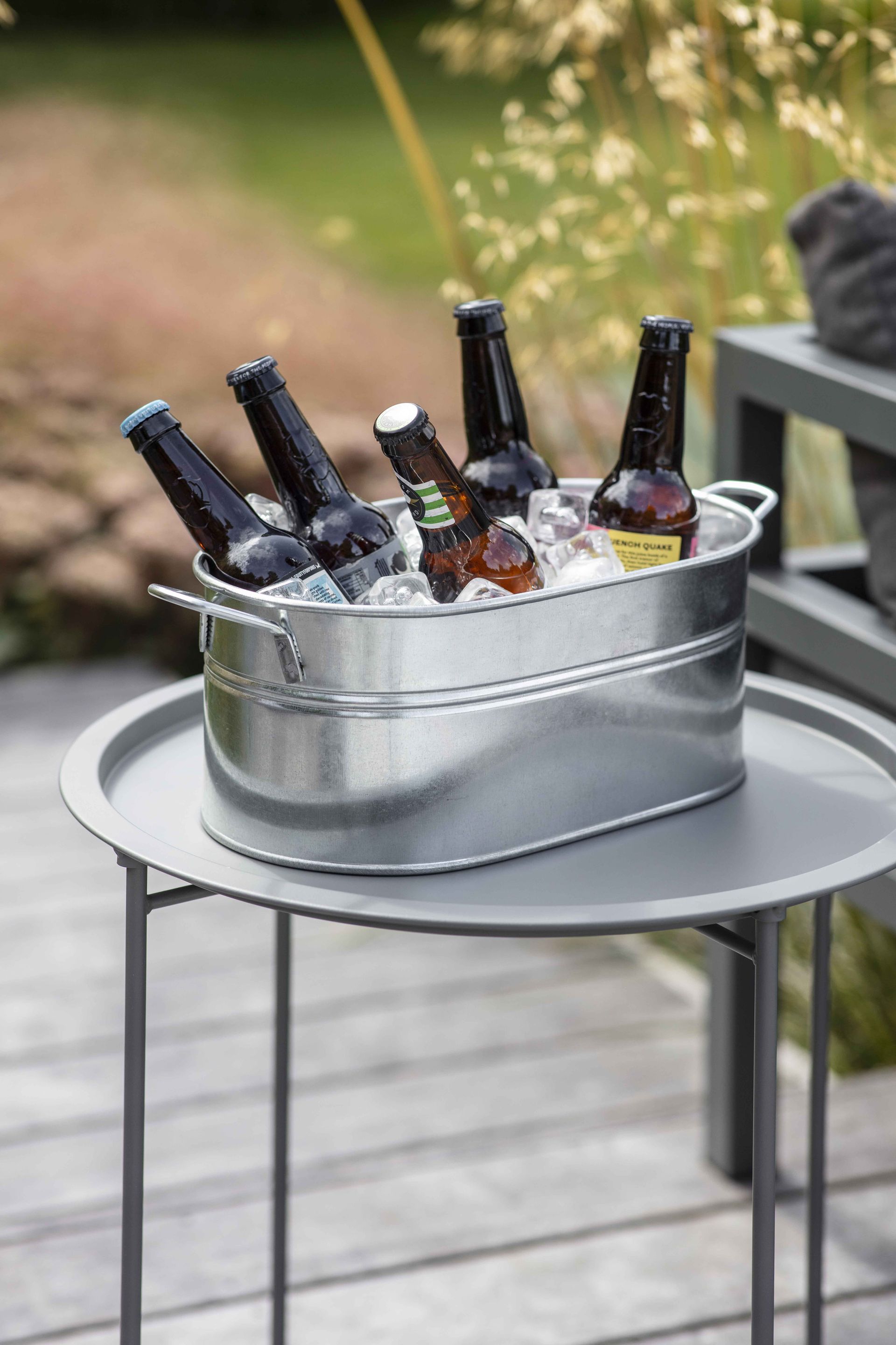 <p>                     Great for chilling down beers, a galvanized steel trough always looks good. It's also super-practical, as you can carry it to your preferred spot and relax rather than trekking to the fridge.                   </p>                                      <p>                     Instead of sticking it in the shed at the end of summer, why not turn it into a stylish herb garden for the windowsill?                   </p>