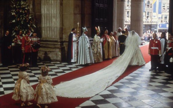 <p>At the end of their processional, Prince Charles and Princess Diana faced hoards of cheering fans outside of the cathedral. You know, just your typical post-wedding stuff.</p>