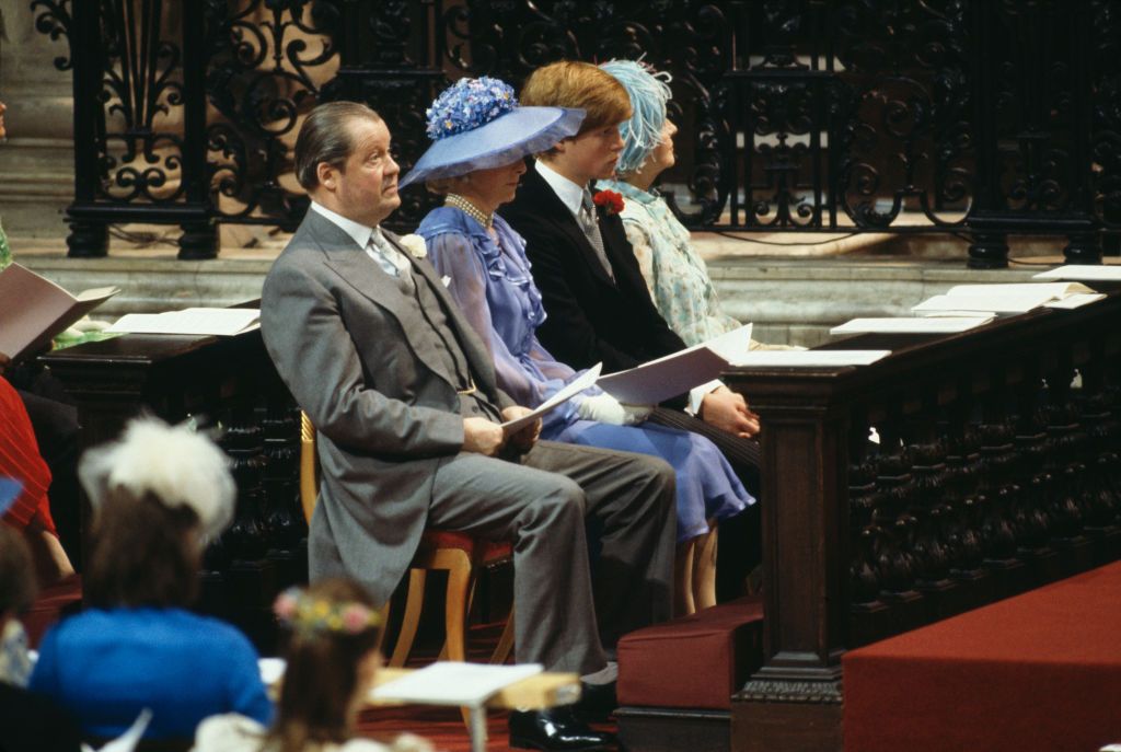 <p>Only a few of Diana's family members are given the front pew in the cathedral. After walking Diana down the aisle, her father, the Earl of Spencer, took his seat next to his ex-wife, their son Charles, and his mother-in-law, Lady Fermoy.</p>