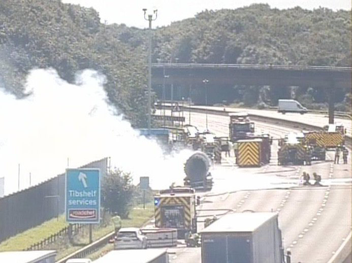 Why is the M1 closed today? Latest traffic updates as fire forces