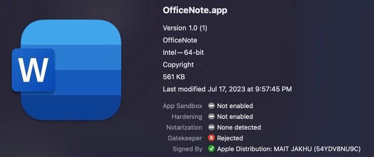 XLoader的新變種假冒成微軟「OfficeNote 」生產力應用程式。（圖／翻攝自SentinelOne官網）