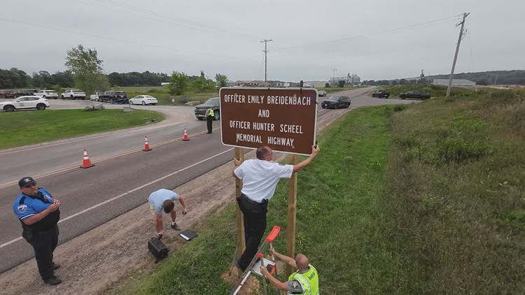 Wisconsin highway renamed for fallen officers Emily Breidenbach, Hunter ...