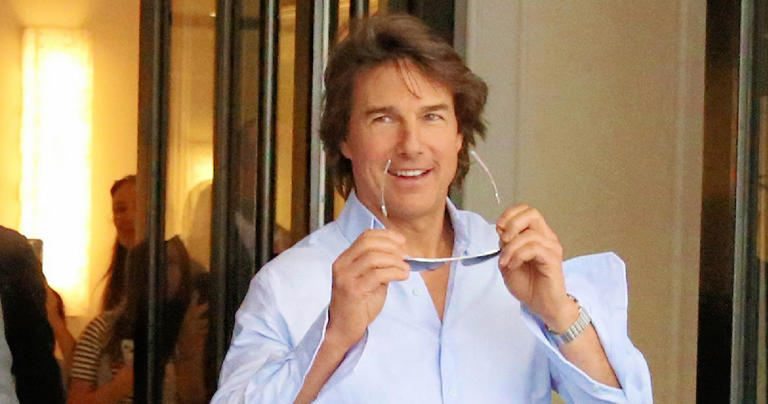 Tom Cruise Denies He’s Leaving Scientology As He Takes Private Helicopter To Headquarters Despite Protest