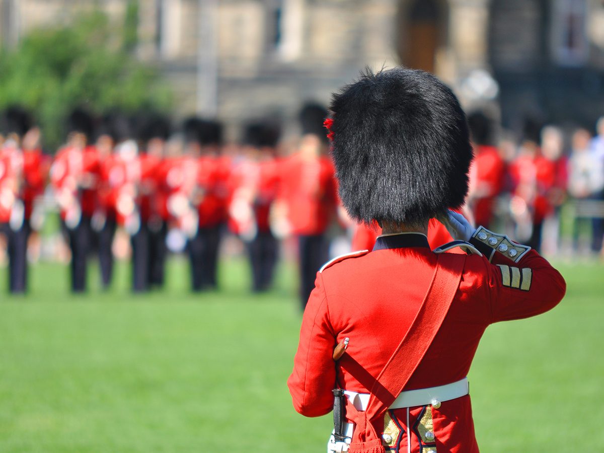<p>...there's a Changing of the Guard ceremony that normally takes place daily throughout the summer? Cancelled this year but <a href="https://ottawatourism.ca/en/see-and-do/changing-guard" rel="noopener noreferrer"><strong>set to resume in 2023</strong></a>, this beloved tradition sees the Ceremonial Guard of the Canadian Forces dressed in scarlet tunics and furry Busby hats, with performances from regimental bands and pipers at the foot of the Parliament buildings.</p> <p>Think you've seen everything our nation's capital has to offer? Check out these great <a href="https://www.readersdigest.ca/cars/road-trips/day-trips-from-ottawa/"><strong>day trips from Ottawa</strong></a>.</p>