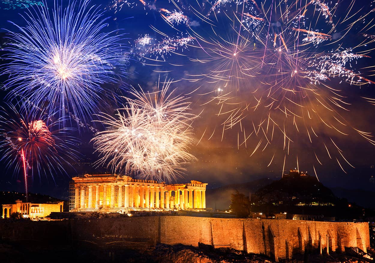 новый год в греции