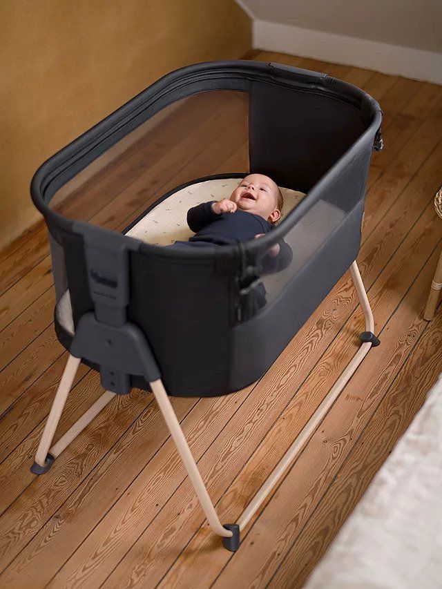 <p><strong>£124.99</strong></p><p><a href="https://www.johnlewis.com/maxi-cosi-tori-beyond-bedside-travel-cot-graphite/p110163115">Shop Now</a></p>
