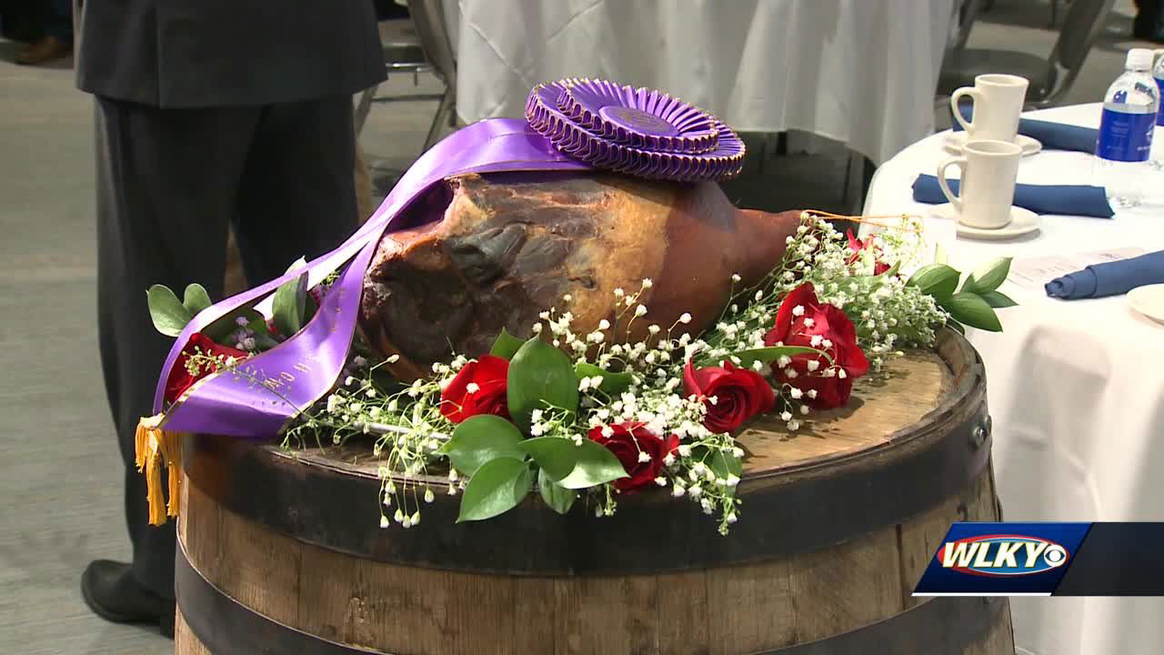 Record setting bid for country ham sold at Kentucky Farm Bureau Country