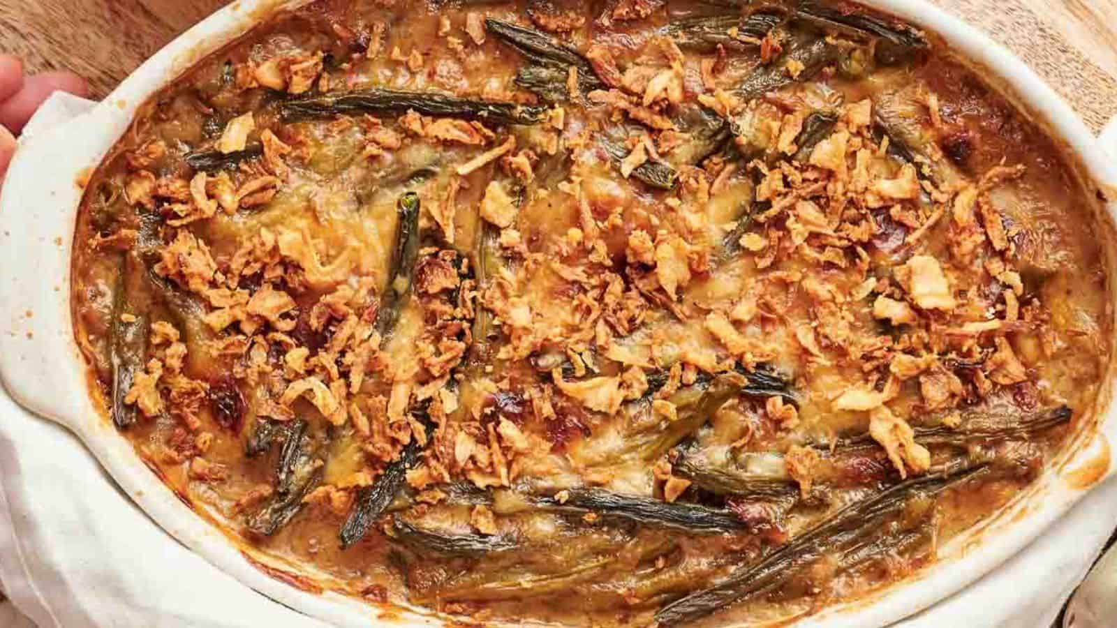 <p>Air Fryer Green Bean Casserole takes a holiday favorite and makes it foolproof. With crisp textures and robust flavors, this dish delivers without overwhelming your kitchen skills. It’s a testament to how easy cooking can be.<br><strong>Get the Recipe: </strong><a href="https://www.splashoftaste.com/air-fryer-green-bean-casserole/?utm_source=msn&utm_medium=page&utm_campaign=msn">Air fryer Green Bean Casserole</a></p>
