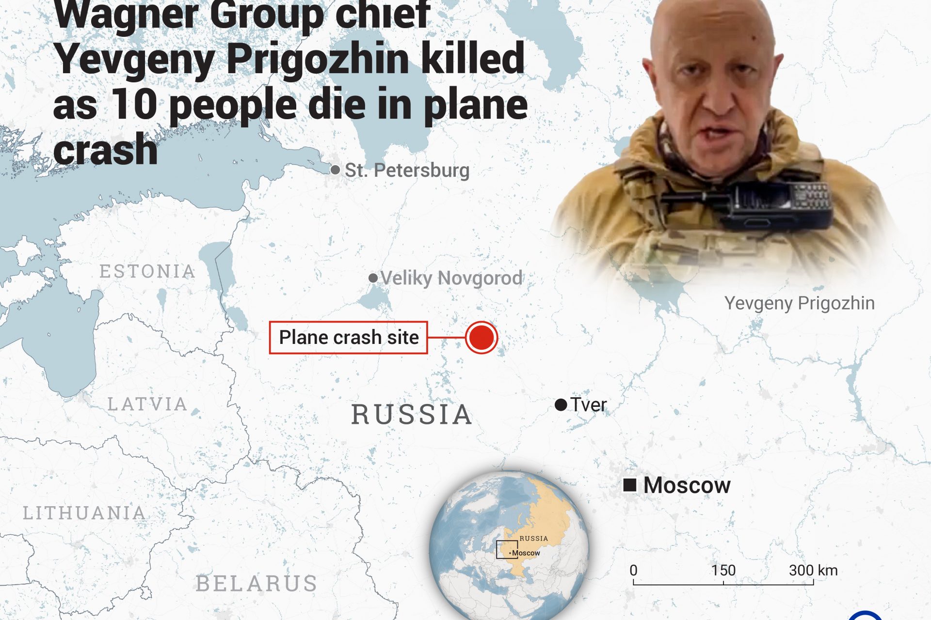 Putin speaks about Prigozhin's fatal plane crash