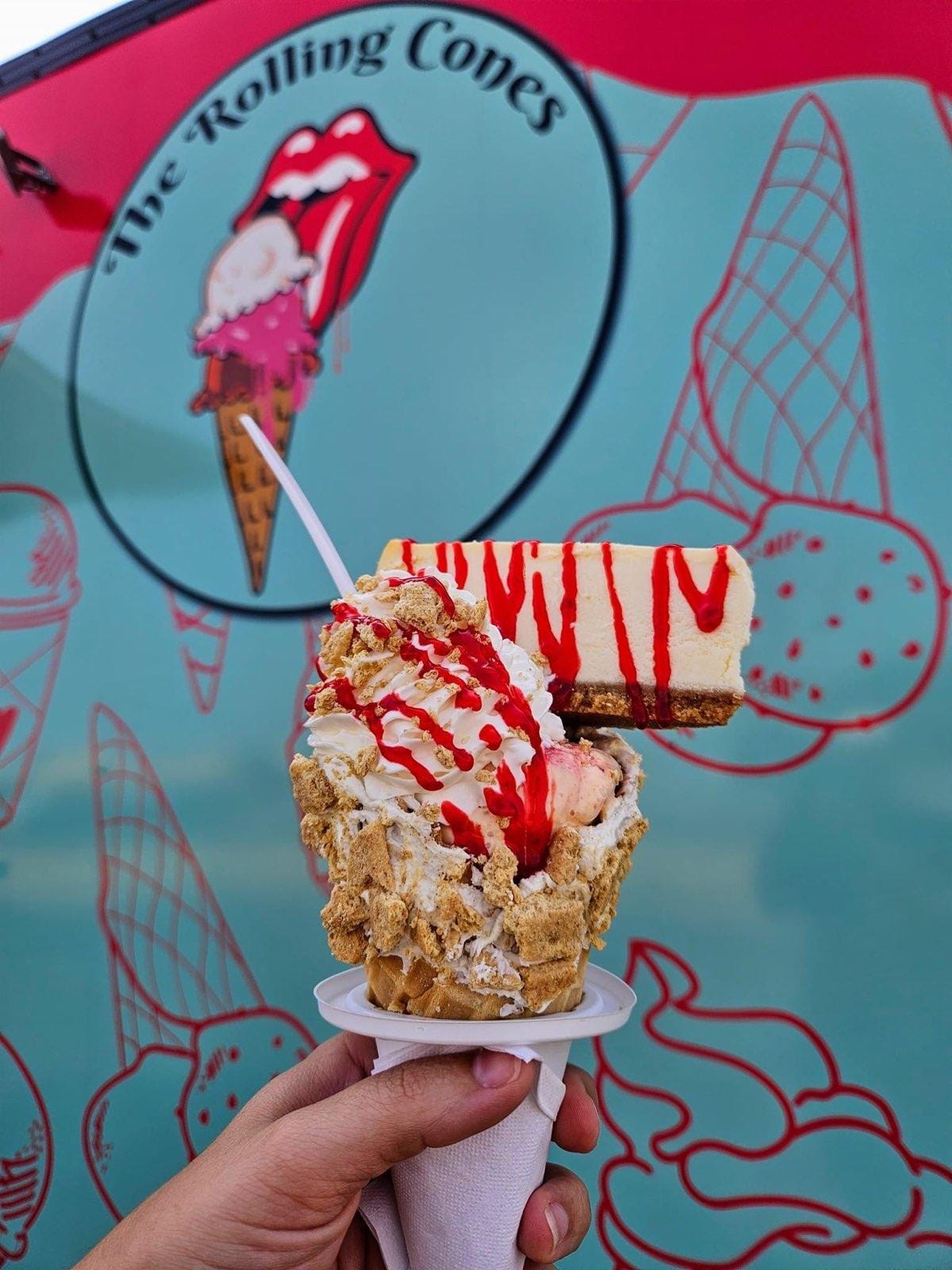 Lubbock's newest ice cream truck Rolling Cones offers big bites, rock n