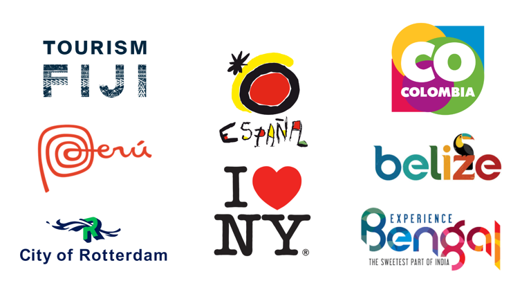 Grab your passport and let's go through these tourist board logos.