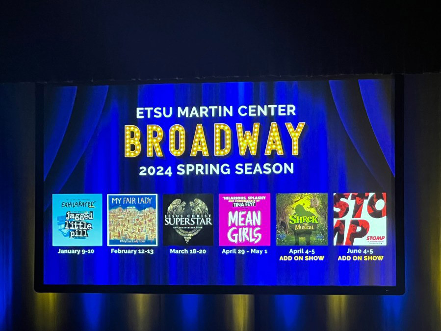 ETSU Martin Center announces spring 2024 Broadway shows