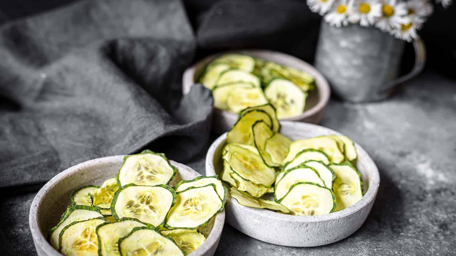 <p>Crispy cucumber chips, lightly seasoned and baked to perfection, offer a refreshing twist for your after-school snacking routine. Their satisfying crunch and light flavor make them a guilt-free yet satisfying option.<br><strong>Get the Recipe: </strong><a href="https://www.lowcarb-nocarb.com/cucumber-chips-recipe/?utm_source=msn&utm_medium=page&utm_campaign=msn">Cucumber Chips</a></p> <div class="remoji_bar">          <div class="remoji_error_bar">   Error happened.   </div>  </div> <p>The post <a rel="nofollow" href="https://fooddrinklife.com/after-school-savory-snack-bites/">Satisfy after-school cravings with these 21 savory snack bites</a> appeared first on <a rel="nofollow" href="https://fooddrinklife.com">Food Drink Life</a>.</p>