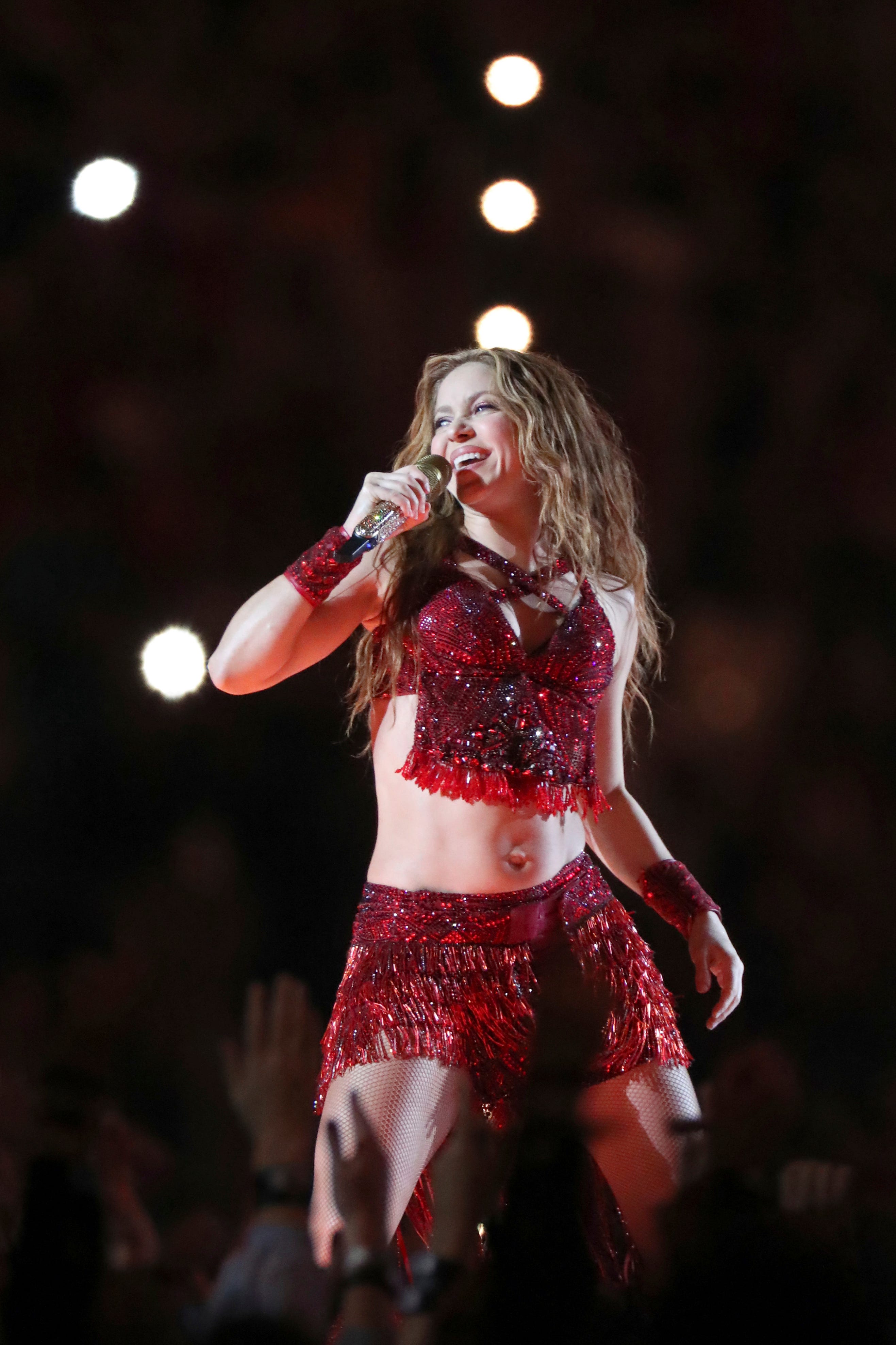Shakira hits VMAs stage after 17 years to perform electric medley of