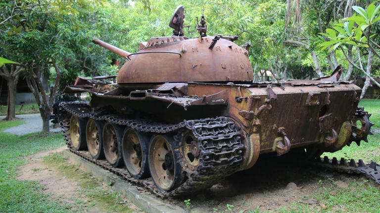 A T-54 tank